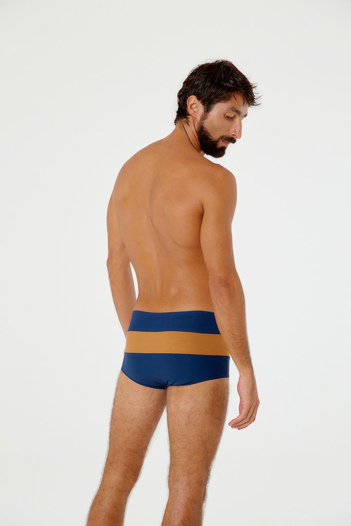 Shorts de secagem rápida, sunga masculina tipo bermuda para praia e natação