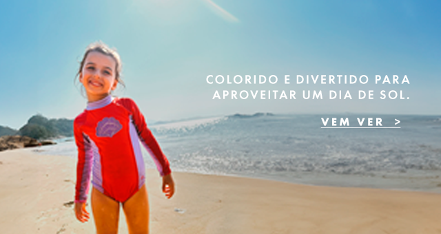 Conjunto Infantil Feminino Praia e Piscina Azul Água Viva - Mundo